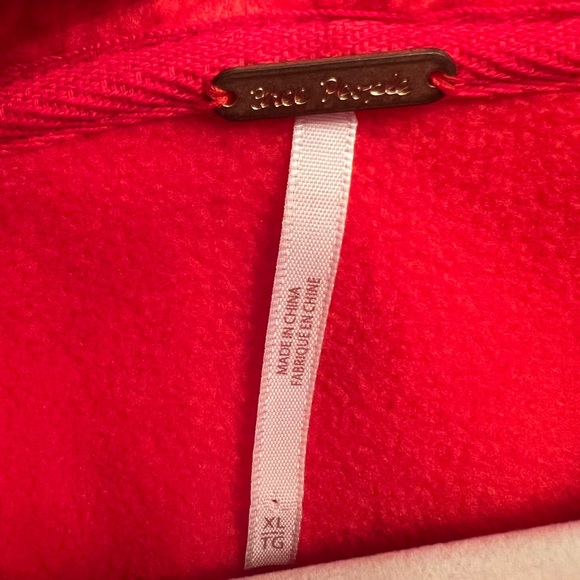 Free People Poppy Pullover Sz XL Fiery Red - used good condition - Picture 6 of 6
